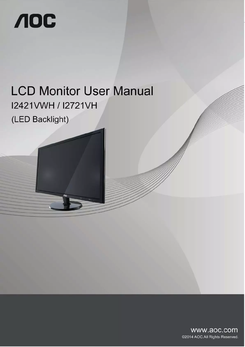 Page n°1 - Manuel utilisateur AOC I2421VWH