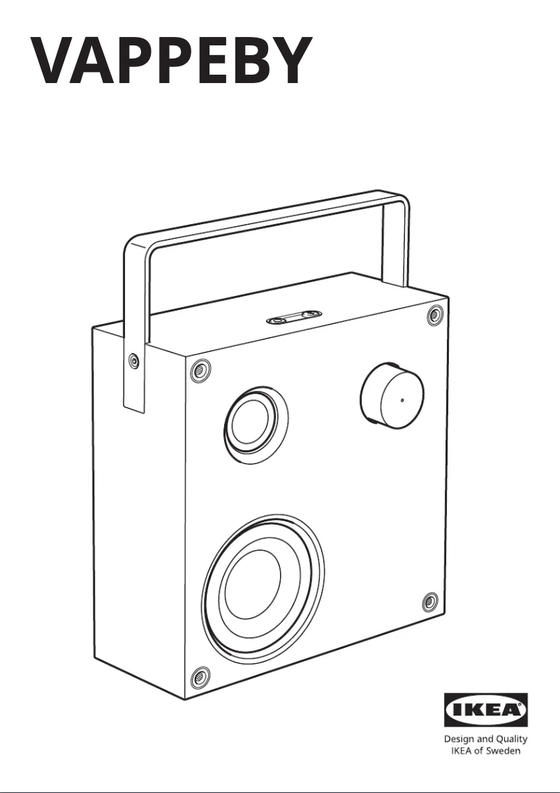 Page 1 de la notice Manuel utilisateur Ikea VAPPEBY 305.416.43