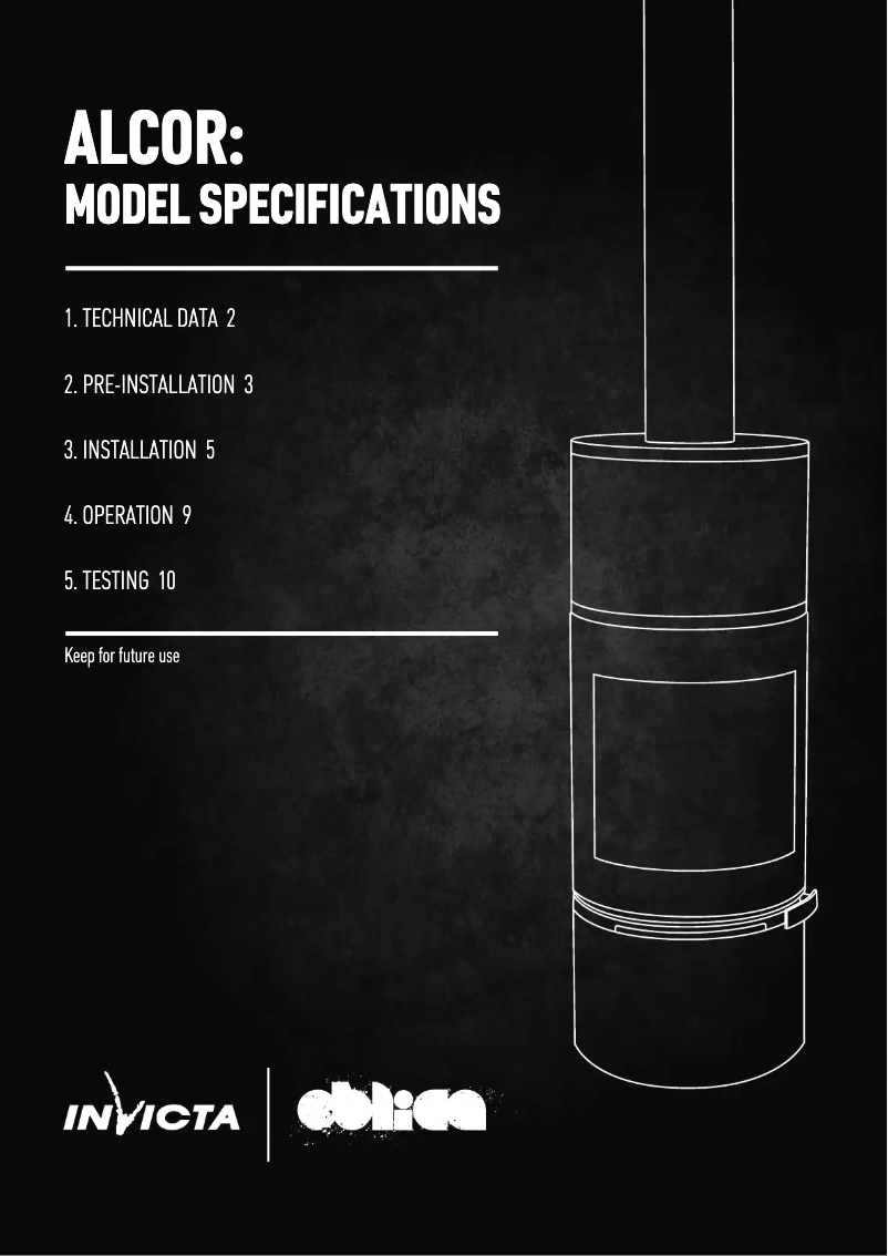 Page 1 de la notice Manuel utilisateur Invicta Alcor