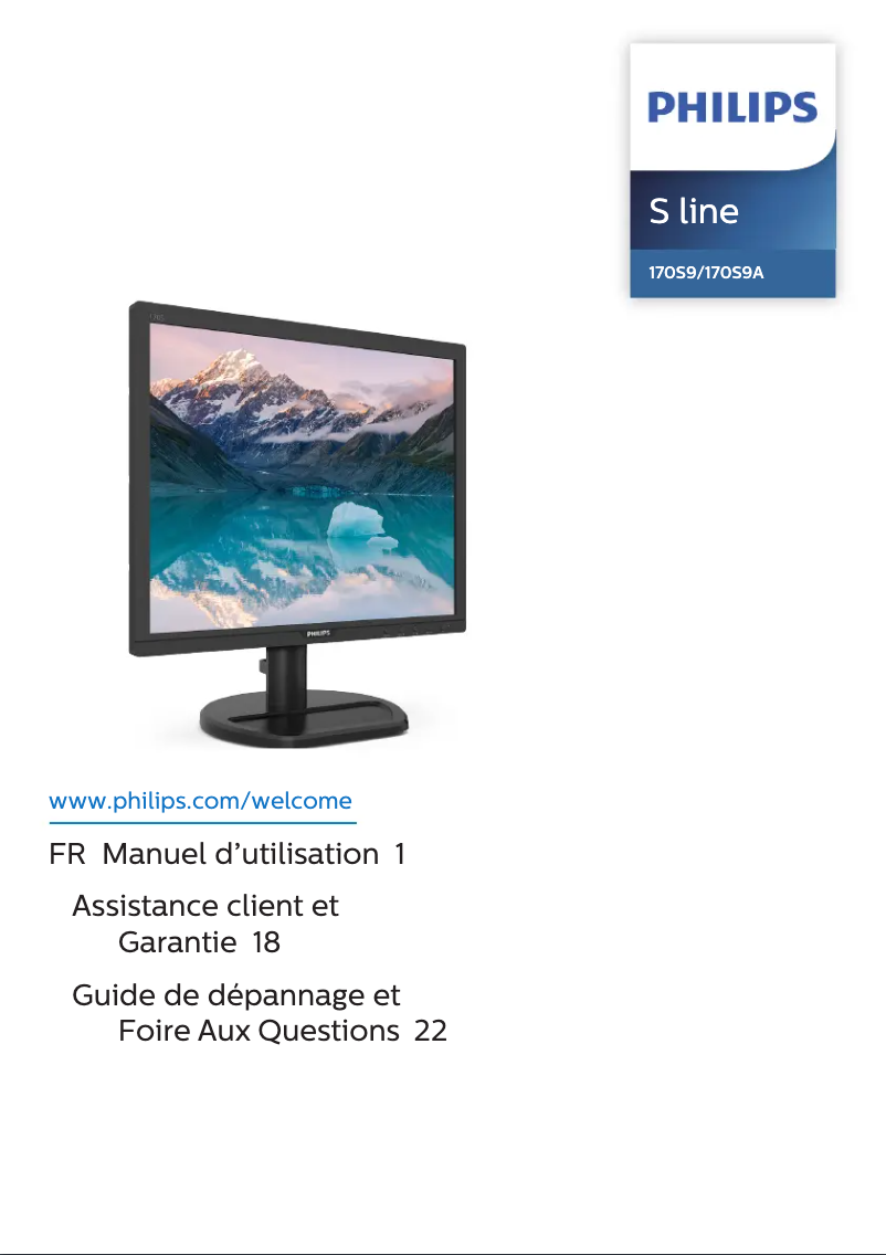 Page n°1 - Manuel utilisateur Philips 170S9