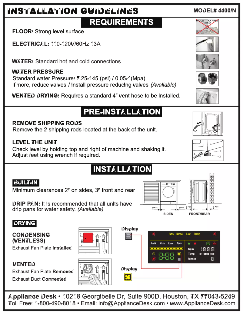 Page n°1 - Fiche technique Equator EZ4400N