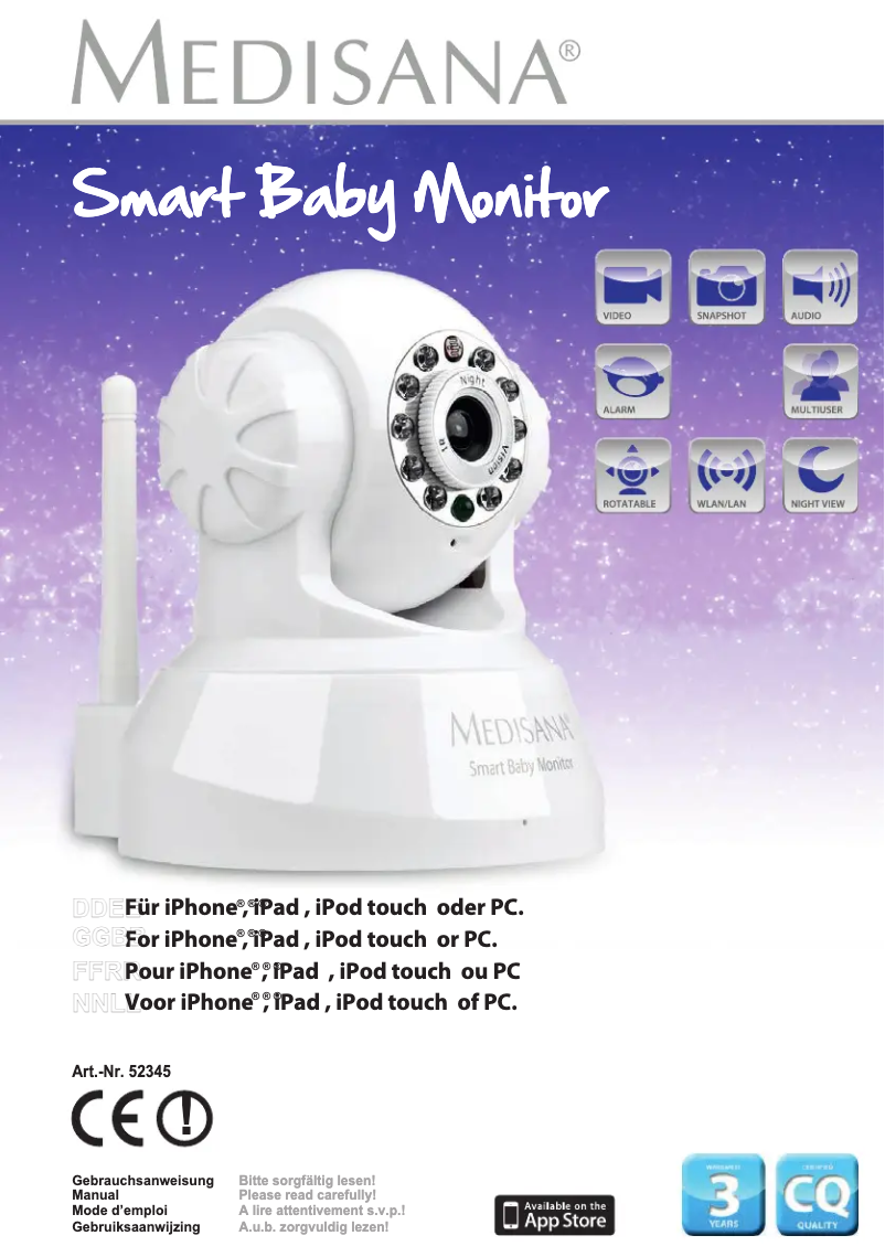 Page n°1 - Manuel utilisateur Medisana 52345