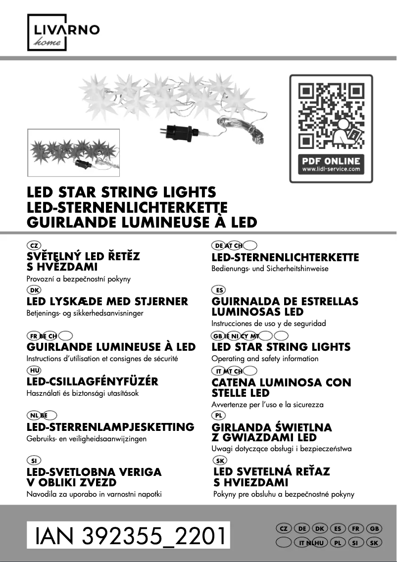 Page 1 de la notice Manuel utilisateur Livarno Lux 864