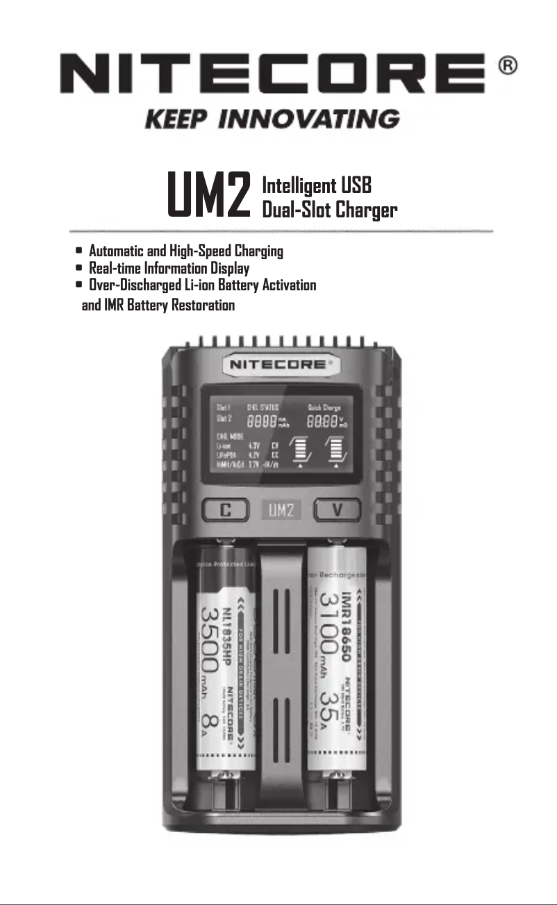 Page n°1 - Manuel utilisateur Nitecore UM2