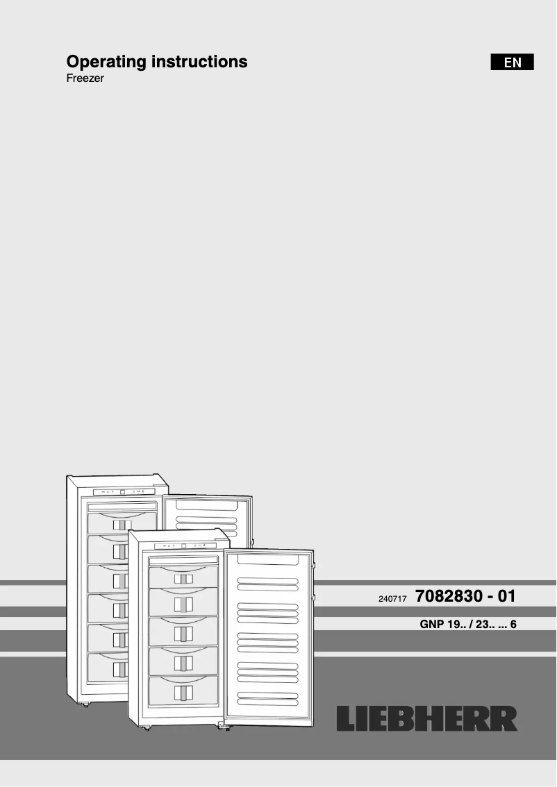 Image de la première page du manuel de l'appareil GNP 2356