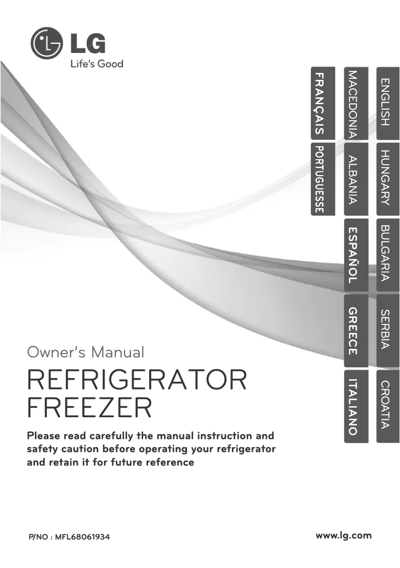 Page 1 de la notice Manuel utilisateur LG GTB362PZCL