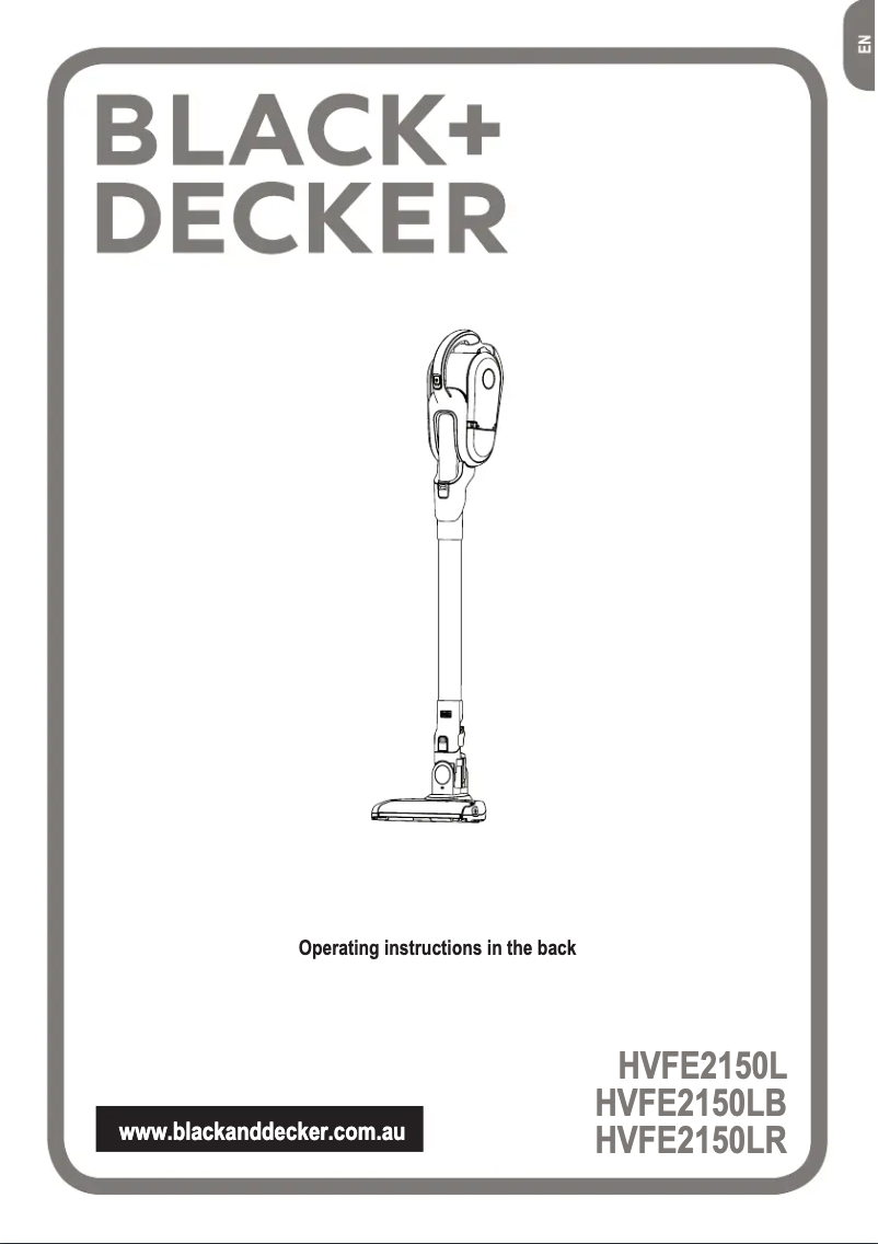 Image de la première page du manuel de l'appareil HVFE2150LB