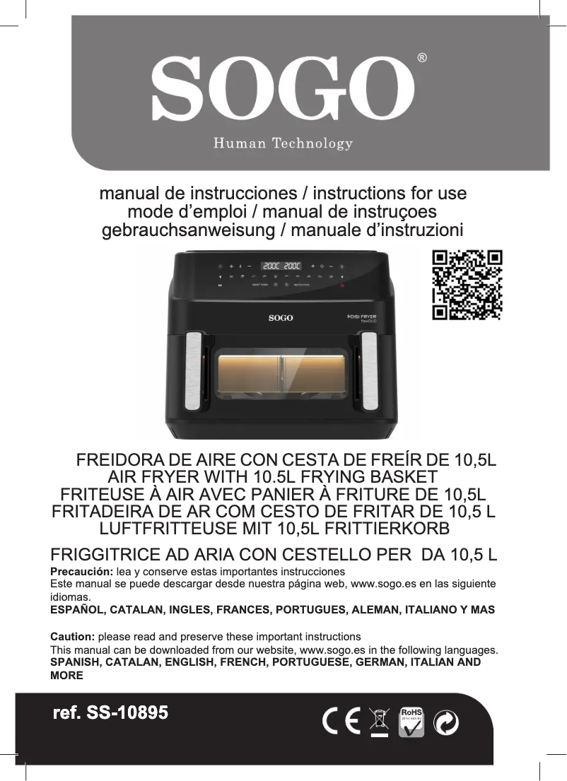 Image de la première page du manuel de l'appareil SS-10895