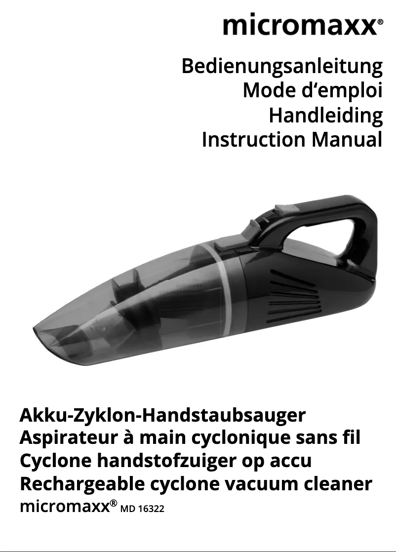 Page n°1 - Manuel utilisateur Medion MD 16322