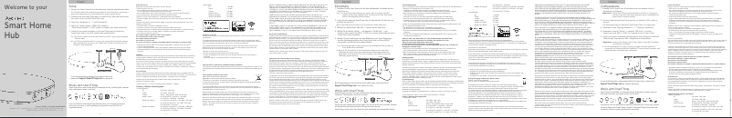 Image de la première page du manuel de l'appareil Smart Home Hub