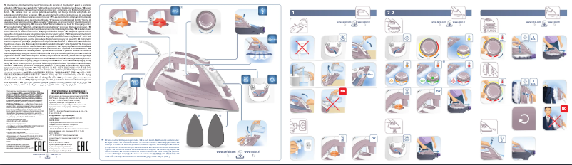 Page 1 de la notice Manuel utilisateur Tefal Easygliss FV3951