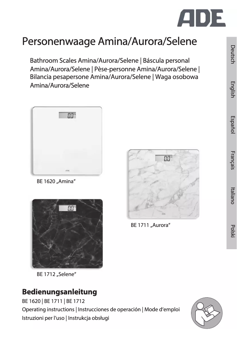 Page n°1 - Manuel utilisateur ADE Selene BE 1712