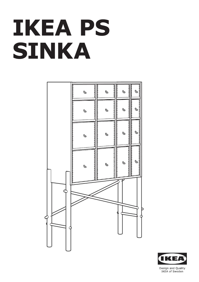 Página 1 del manual Manual de usuario Ikea PS SINKA 204.943.12