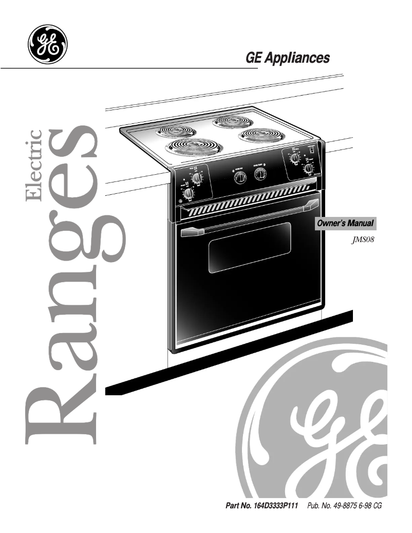 Image de la première page du manuel de l'appareil JMS08BAAD