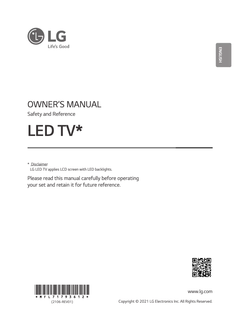 Imagen de la primera página del manual del dispositivo 65QNED91TPA