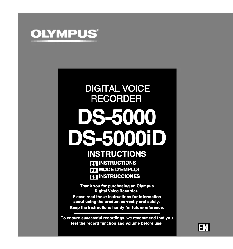 Image de la première page du manuel de l'appareil DS-5000