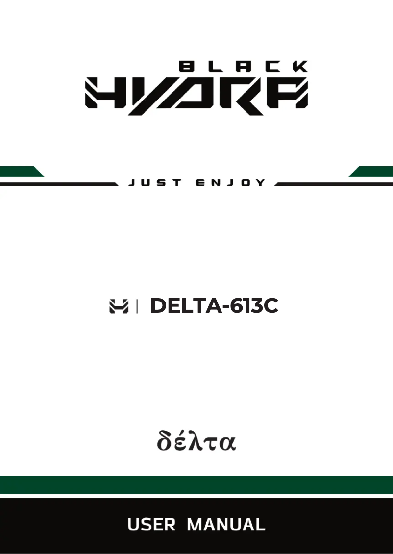 Page 1 de la notice Manuel utilisateur Black Hydra Delta 613C