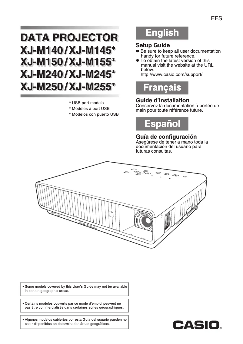 Image de la première page du manuel de l'appareil XJ-M245