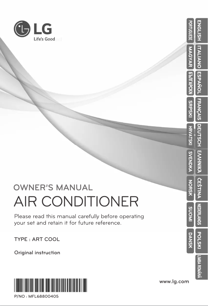 Page 1 de la notice Manuel utilisateur LG ARNU05GSBW4