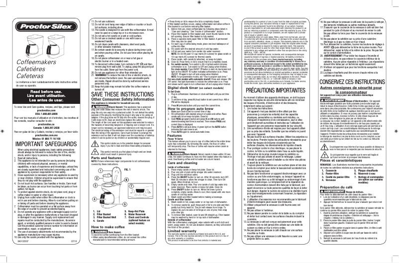 Image de la première page du manuel de l'appareil 43574