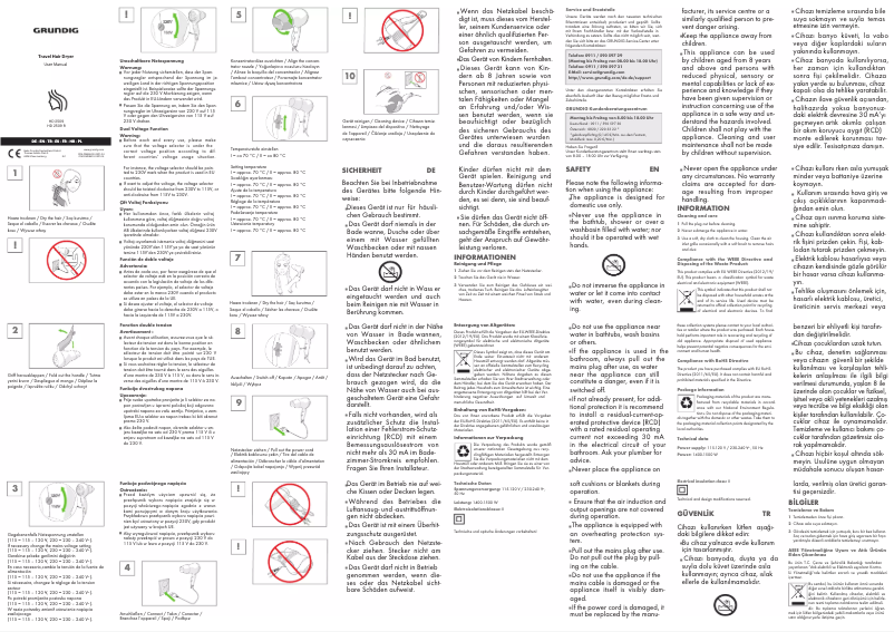 Page 1 de la notice Manuel utilisateur Grundig HD 2509 R