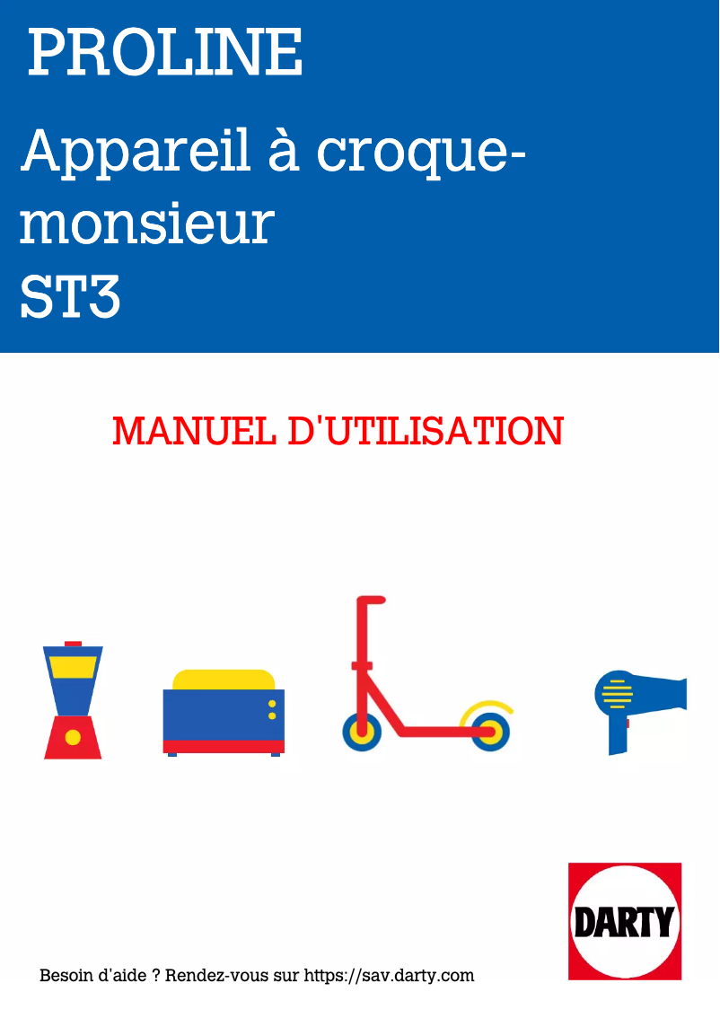 Page n°1 - Manuel utilisateur Proline ST3
