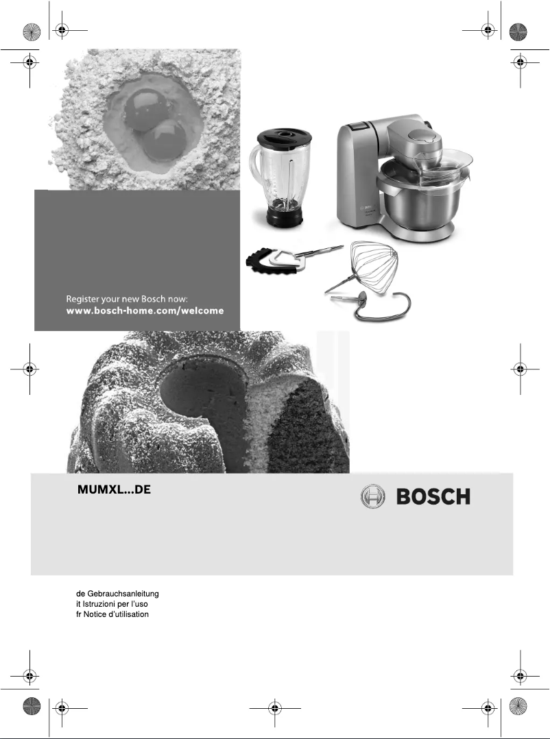 Página 1 del manual Manual de usuario Bosch MUMX25CLDE