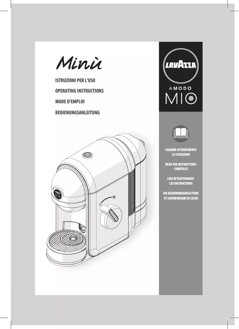 Page 1 of the manual User Manual Lavazza Minu Glam