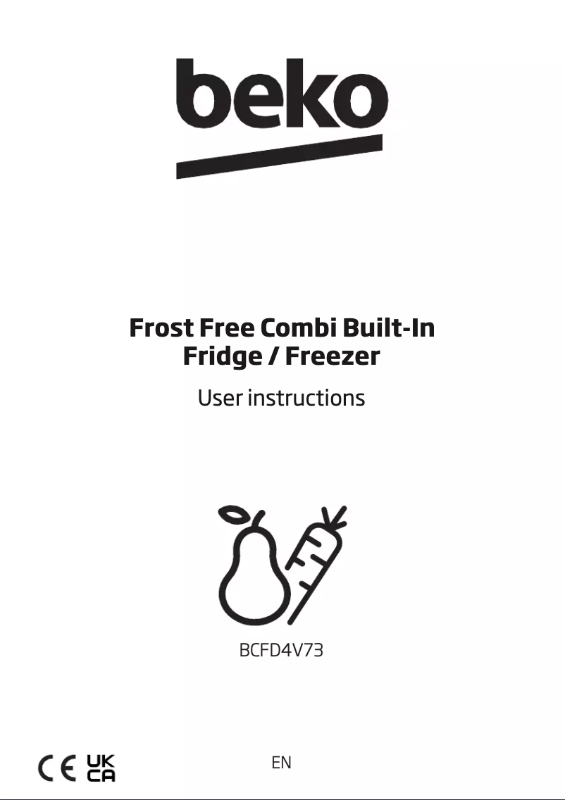 Image de la première page du manuel de l'appareil BCFD4V73