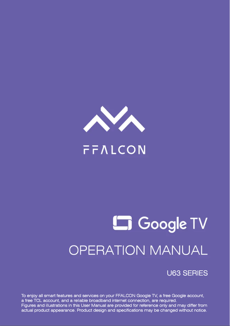 Page n°1 - Manuel utilisateur FFalcon FF50U63