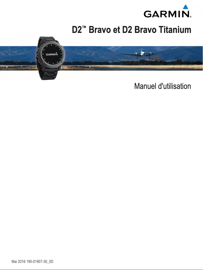 Page 1 de la notice Manuel utilisateur Garmin D2 Bravo