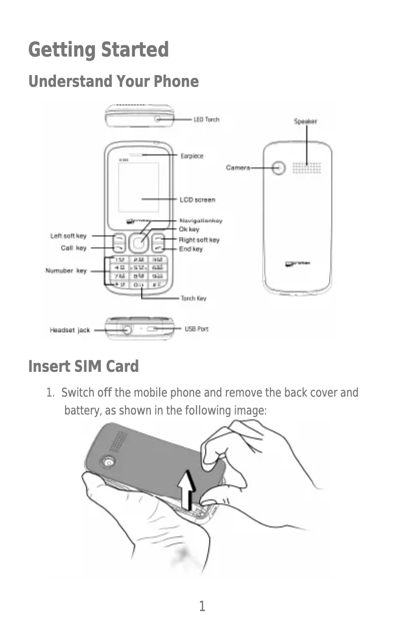 Page n°1 - Manuel utilisateur Micromax Joy X1850