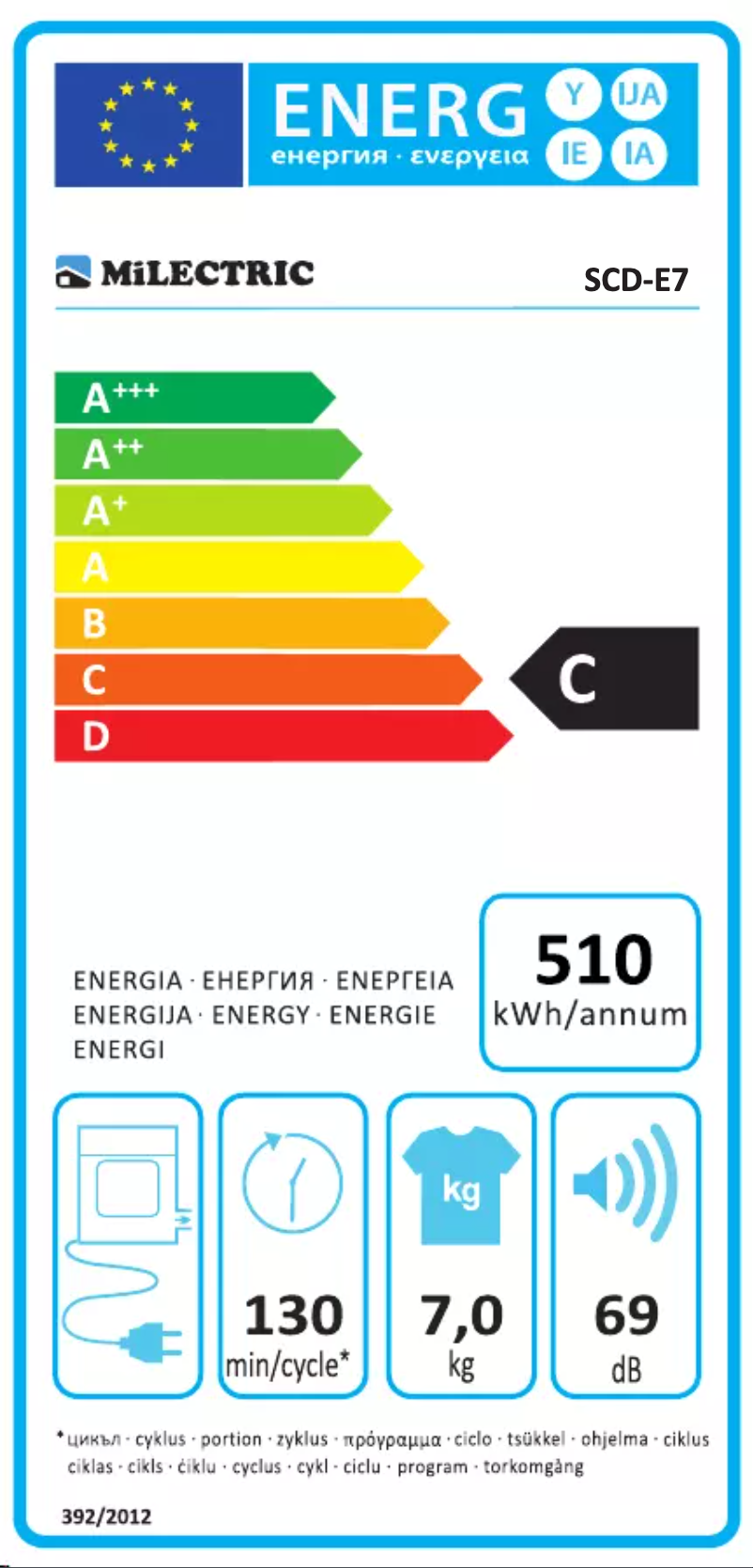 Page 1 de la notice Manuel utilisateur Milectric SCD-E7