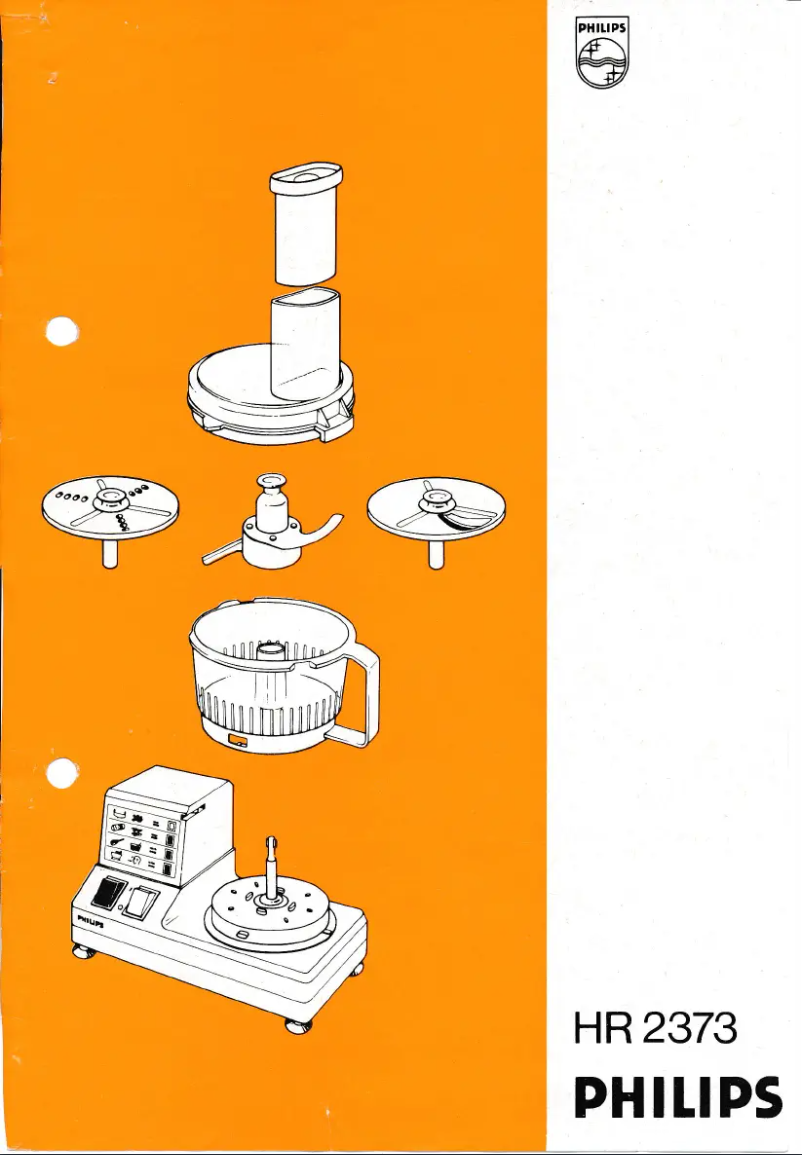 Page n°1 - Manuel utilisateur Philips HR2373