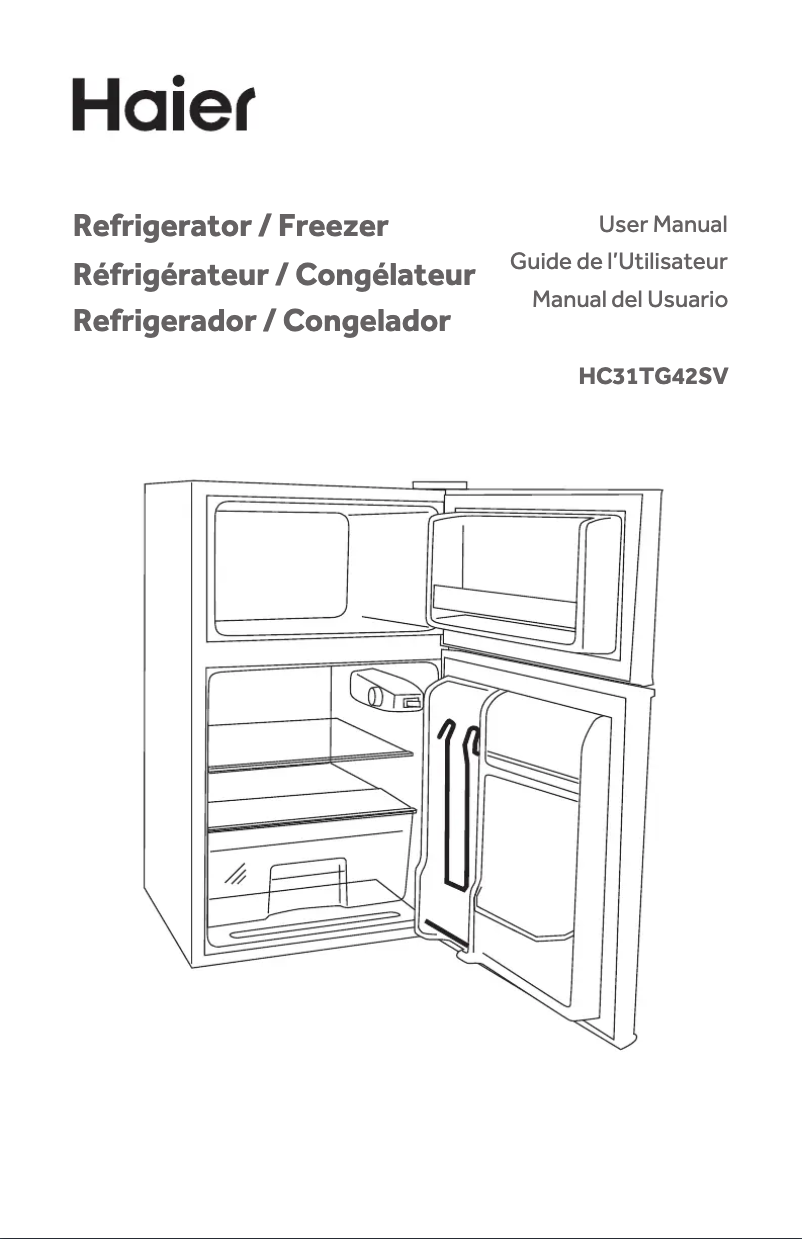 Image de la première page du manuel de l'appareil HC31TG42SV