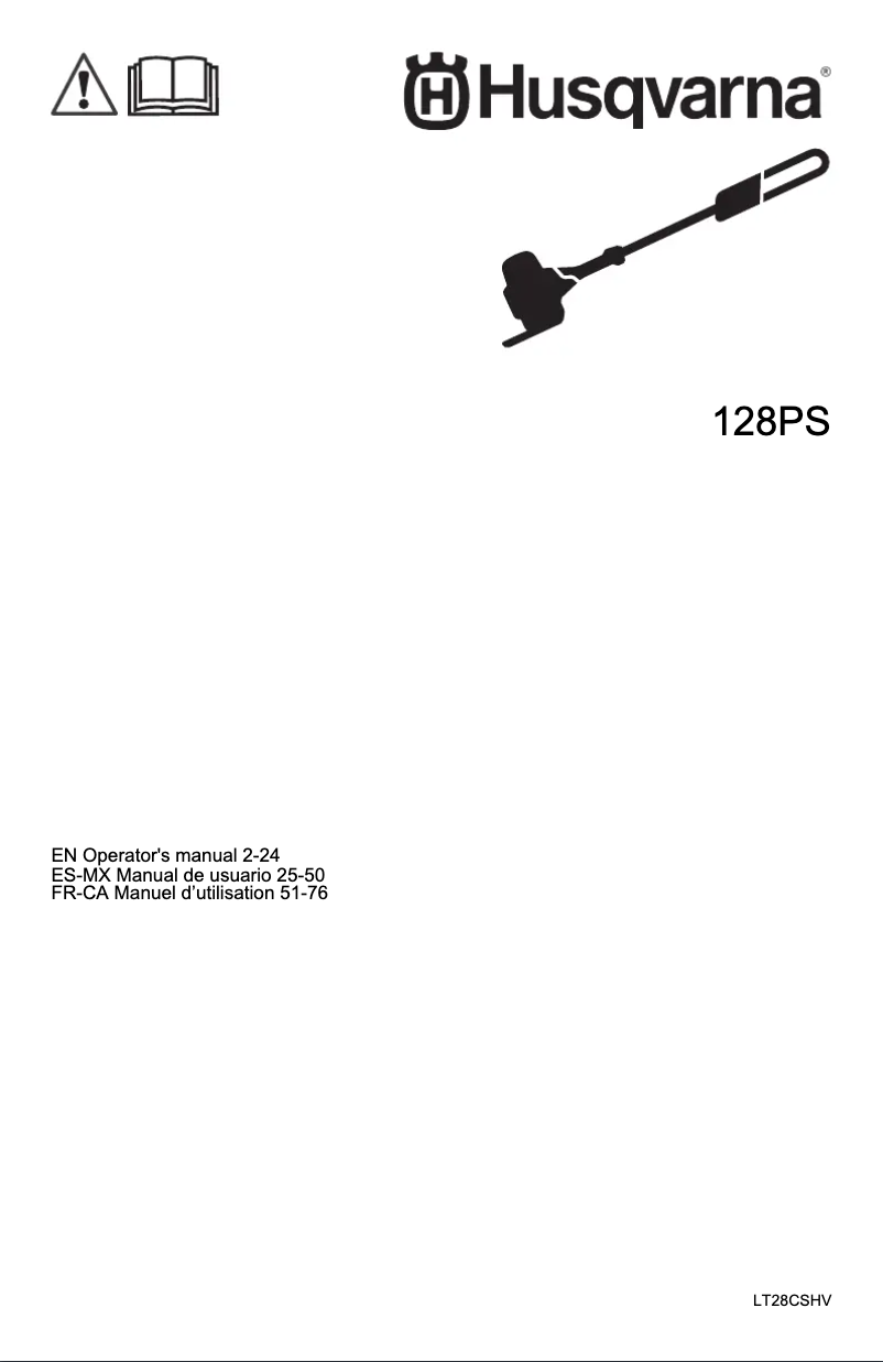 Page 1 de la notice Manuel utilisateur Husqvarna 128PS