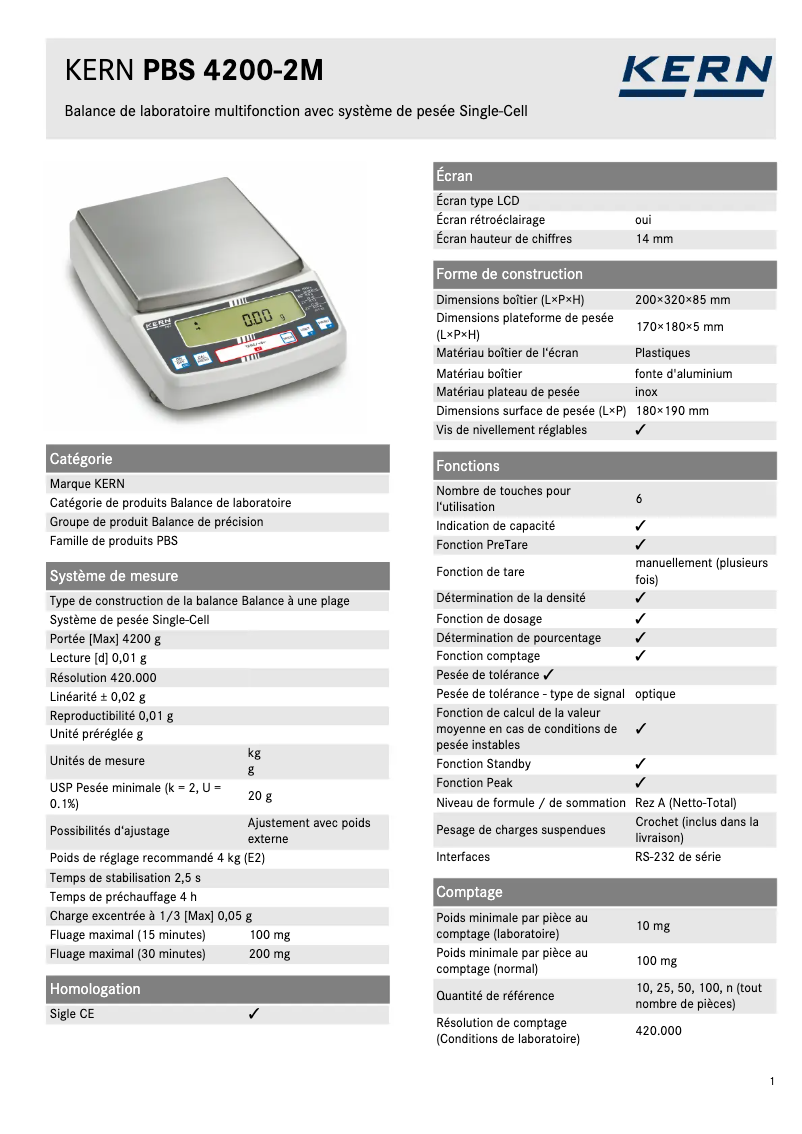 Image de la première page du manuel de l'appareil PBS 4200-2M