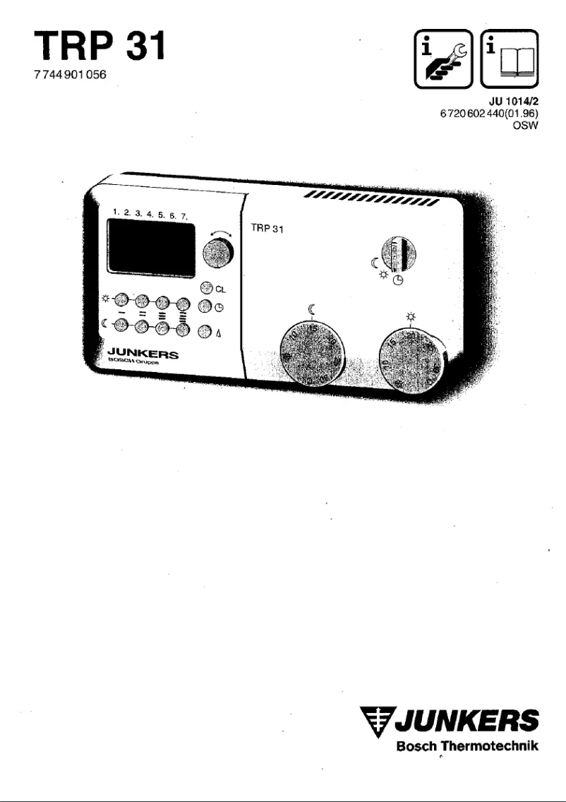 Página 1 del manual Manual de usuario Junkers TRP 31