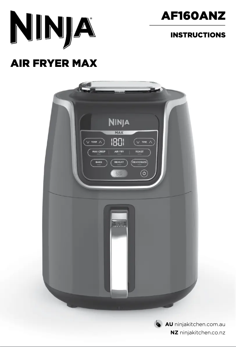 Page n°1 - Manuel utilisateur Ninja Air Fryer Max AF160ANZ