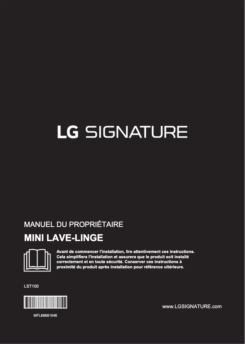 Page n°1 - Manuel utilisateur LG LST100