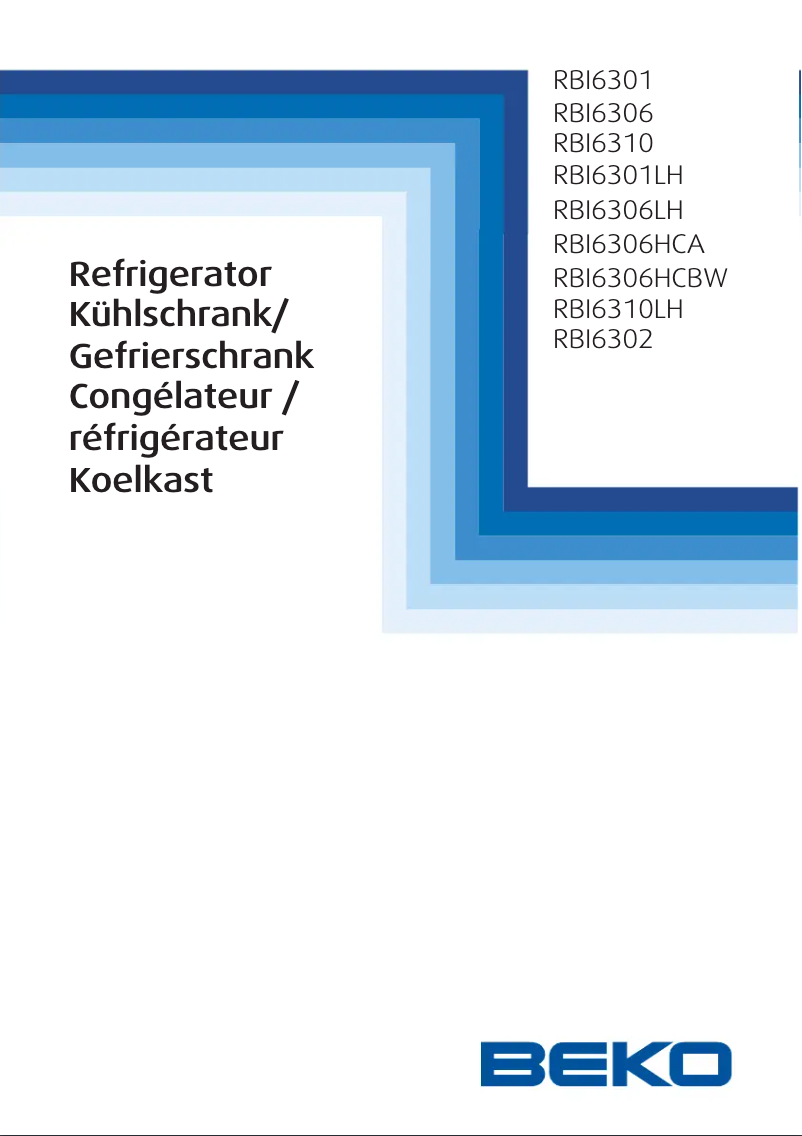 Image de la première page du manuel de l'appareil RBI 6301