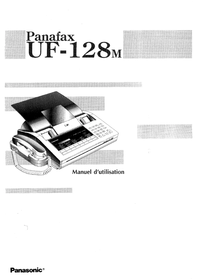 Image de la première page du manuel de l'appareil Panafax UF-128M