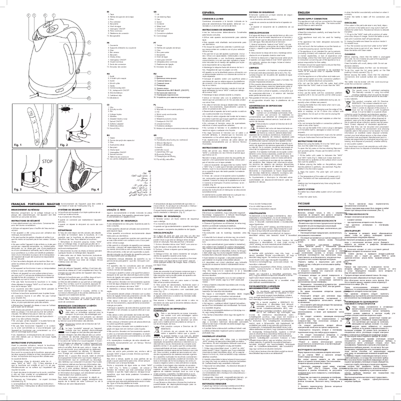 Page n°1 - Manuel utilisateur Ufesa Aqualis HA7605