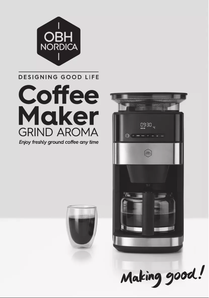Page 1 of the manual User Manual OBH Nordica Grind Aroma