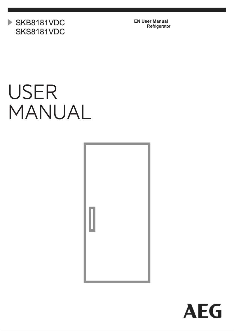 Page n°1 - Manuel utilisateur AEG SKB8181VDC