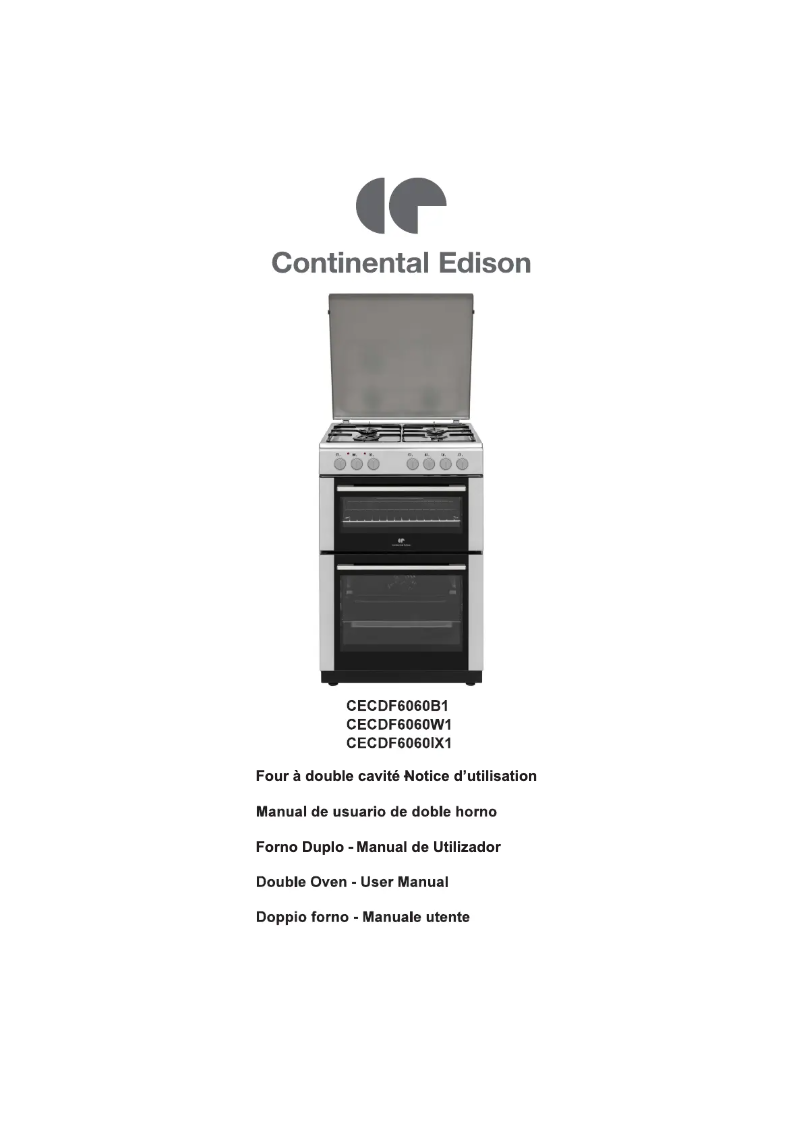 Page n°1 - Manuel utilisateur Continental Edison CECDF6060B1