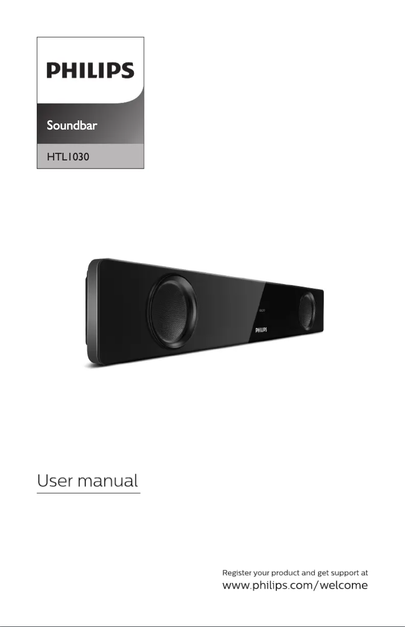 Page n°1 - Manuel utilisateur Philips HTL1030