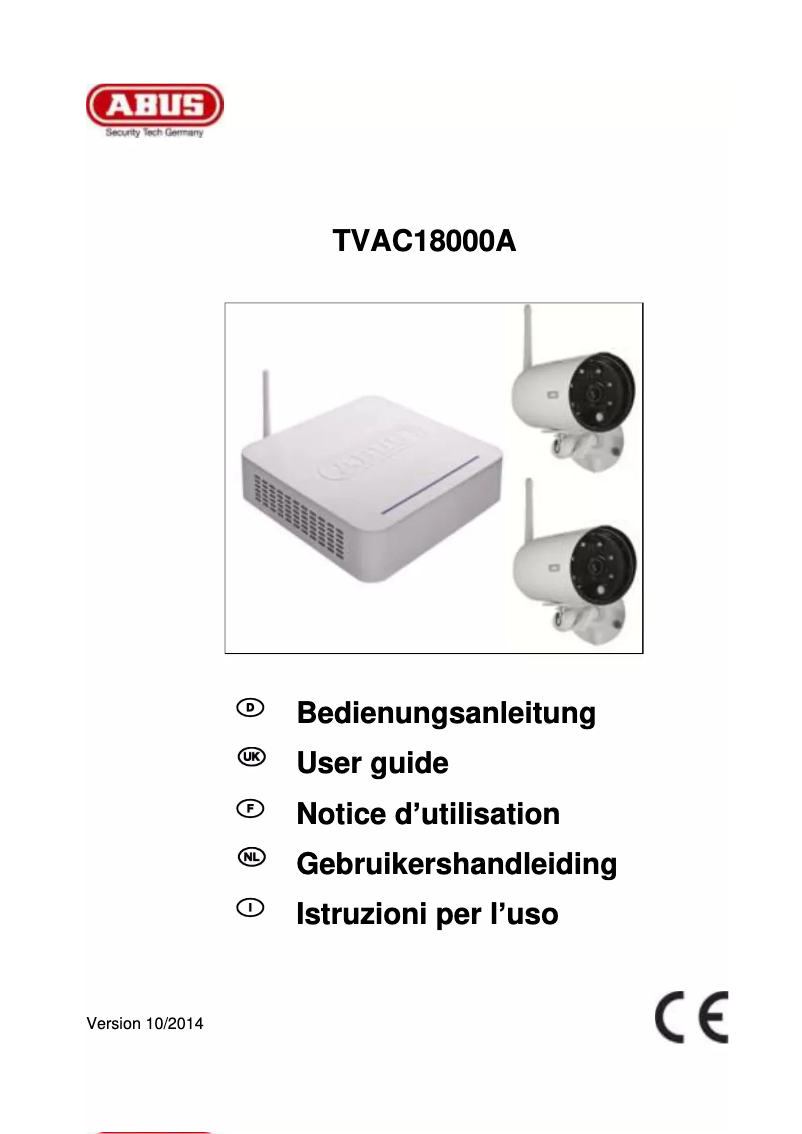 Page n°1 - Manuel utilisateur Abus TVAC18000A