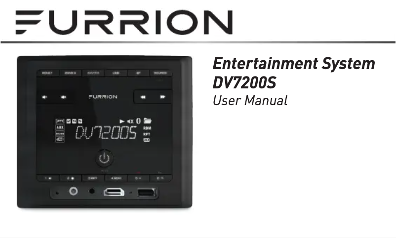 Page 1 de la notice Manuel utilisateur Furrion DV7200S