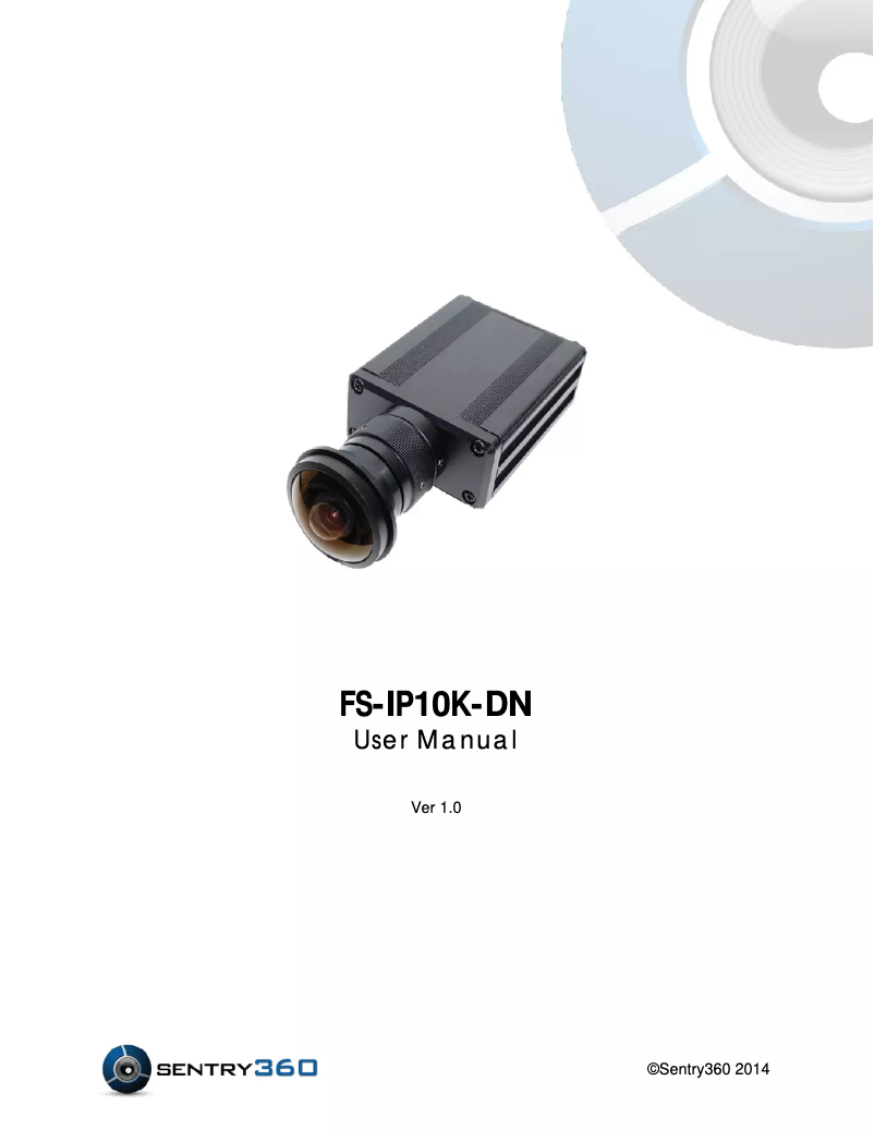 Page n°1 - Manuel utilisateur Sentry360 FS-IP10K
